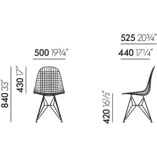 Wire Chair DKR-5 - Vitra - Charles & Ray Eames - Accueil - Furniture by Designcollectors