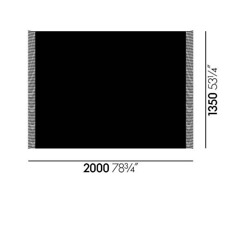 afmetingen Wool Blanket Girard: Circle Sections - 200 x 135 cm - vitra - Alexander Girard - Weekend 17-06-2022 15% - Furniture by Designcollectors