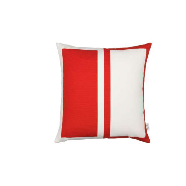 Pillow: Rectangles/Circle, red/blue - Vitra - Alexander Girard - Textiel - Furniture by Designcollectors