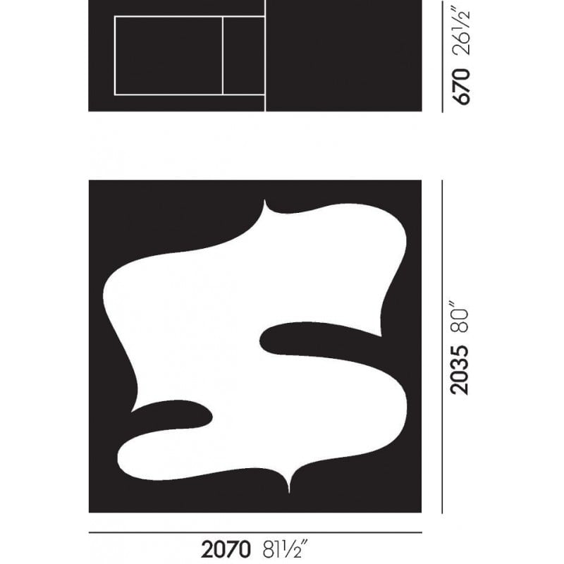 dimensions Living Tower - vitra - Verner Panton - Objets sculpturaux - Furniture by Designcollectors