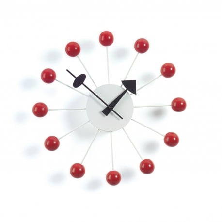 Clock - Ball Clock - Red - vitra - George Nelson - Weekend 17-06-2022 15% - Furniture by Designcollectors