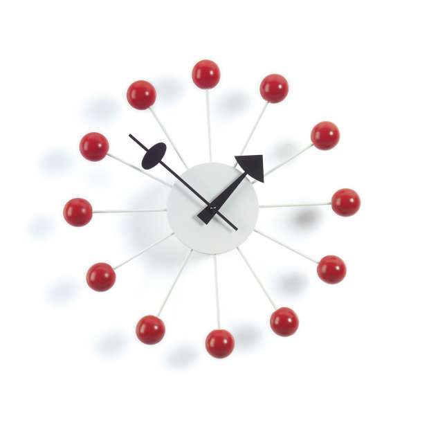 Clock - Ball Clock - Red - Vitra - George Nelson - Accueil - Furniture by Designcollectors