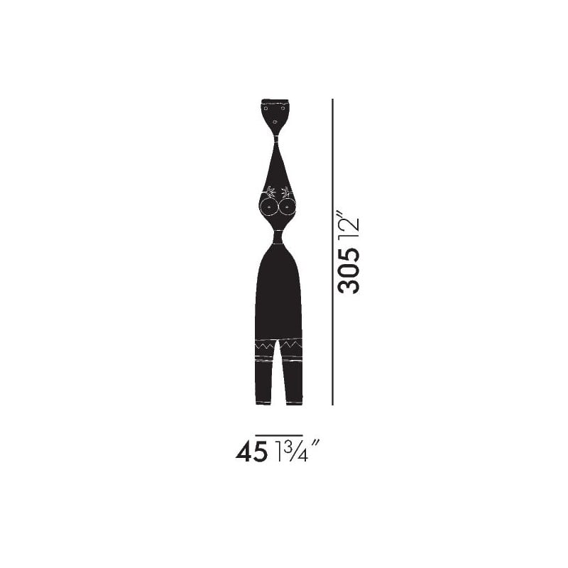 afmetingen Wooden Dolls 7 - vitra - Alexander Girard - Weekend 17-06-2022 15% - Furniture by Designcollectors