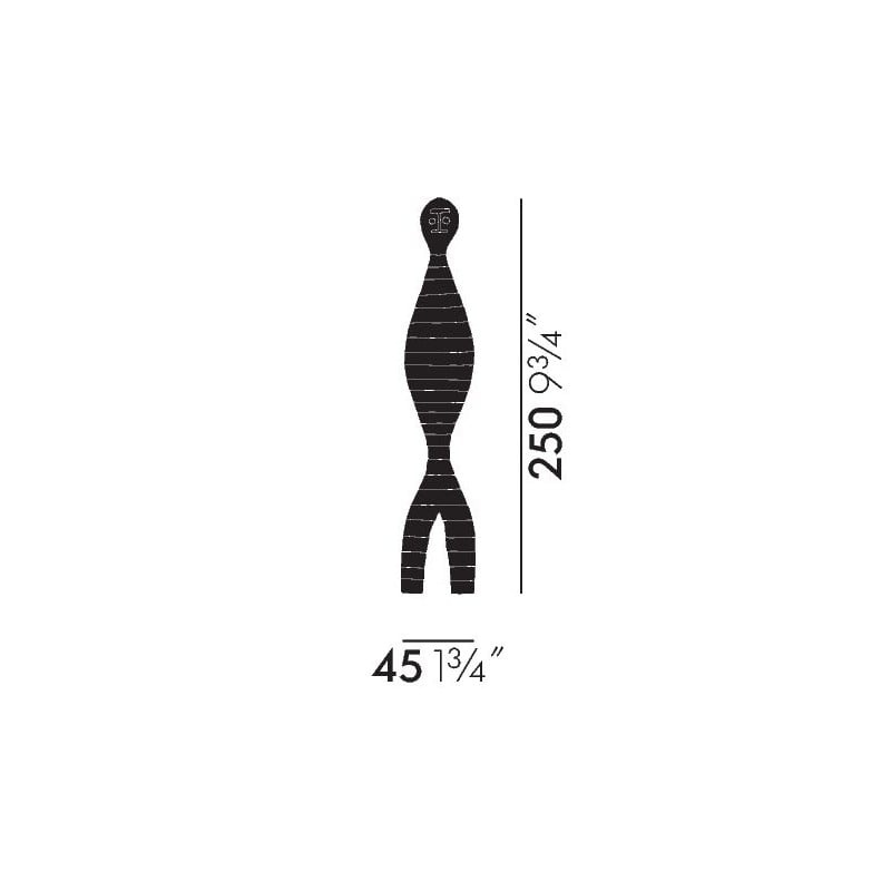 afmetingen Wooden Dolls 16 - vitra - Alexander Girard - Weekend 17-06-2022 15% - Furniture by Designcollectors