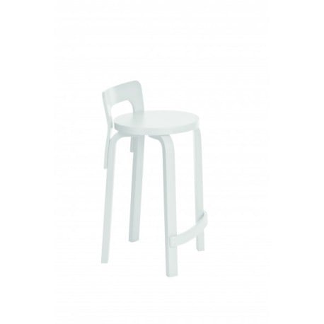 High Chair K65 Barstoel Wit of zwart gelakt - artek - Alvar Aalto - Aalto korting 10% - Furniture by Designcollectors