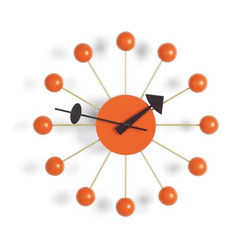 Clock - Ball clock - Orange - Vitra - George Nelson - Accueil - Furniture by Designcollectors