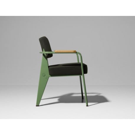Prouvé RAW Fauteuil Direction (Tissu) - vitra - Jean Prouvé - Stoelen - Furniture by Designcollectors