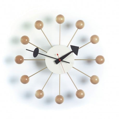 Clock - Ball Clock - Natural - vitra - George Nelson - Weekend 17-06-2022 15% - Furniture by Designcollectors